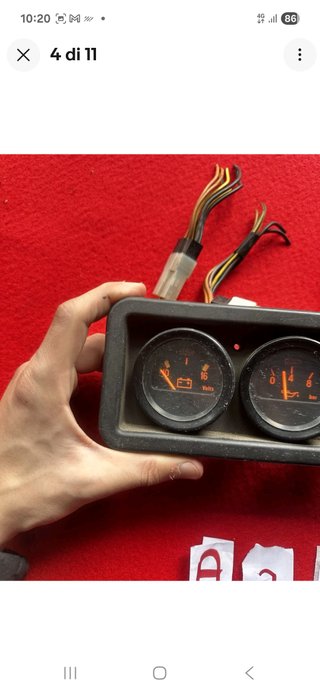 Cruscotto 3 indicatori Abarth 112