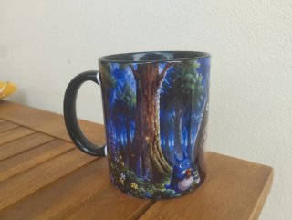 Tazza Totoro foresta notturna