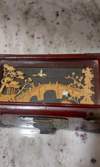 Caja china joyero antiguo