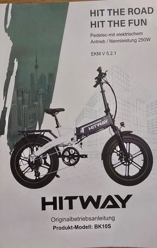 Bicicleta Eléctrica HITWAY BK10S Plegable