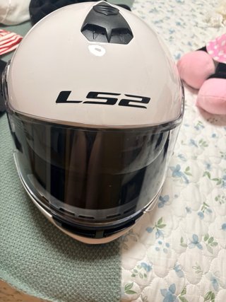 Casco Moto LS2 Blanco .