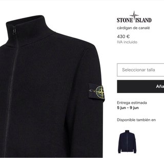 Jersey Lana Stone Island Negro