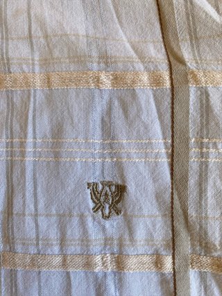 Camisa Caramelo Hombre Talla M Algodón/Lino