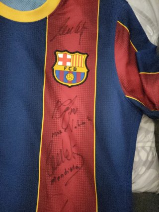 Camiseta Fútbol FC Barcelona Firmada