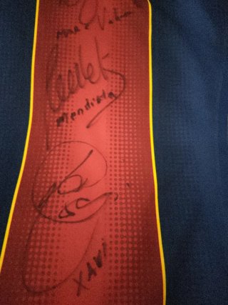 Camiseta Fútbol FC Barcelona Firmada