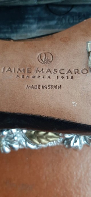 Zapatos de piel negros Jaime Mascaró talla 35.