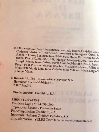 Historia de España, 2 tomos, Historia 16