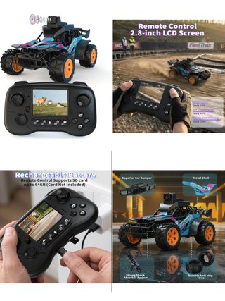 Coche RC FPV con Cámara 14+