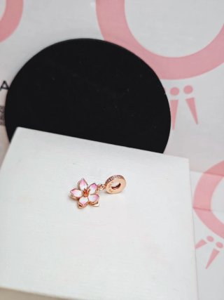 Pandora Charm Flor Rosa plata s925 Ale