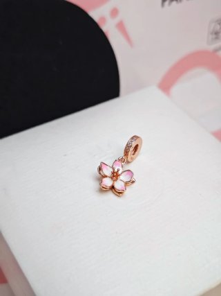 Pandora Charm Flor Rosa plata s925 Ale