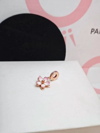Pandora Charm Flor Rosa plata s925 Ale