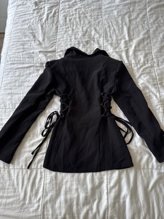 Blazer con lacci in vita