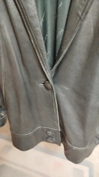 Chaqueta Cuero Yves Saint Laurent Mujer Vintage