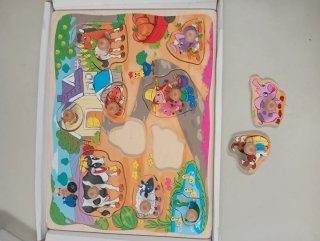 Puzzle de madera granja