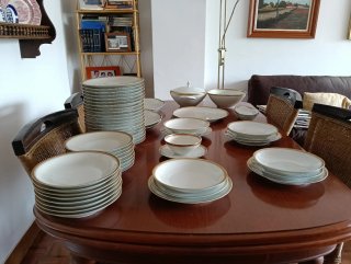 Vajilla Limoges France, finales del siglo XIX