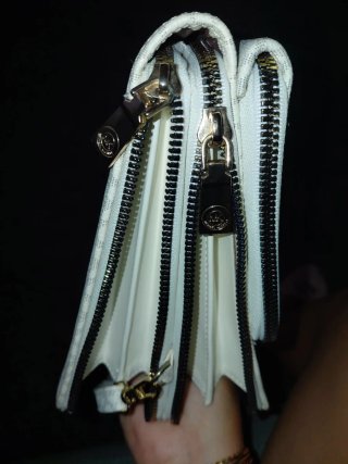Bolso Michael Kors Blanco y Dorado