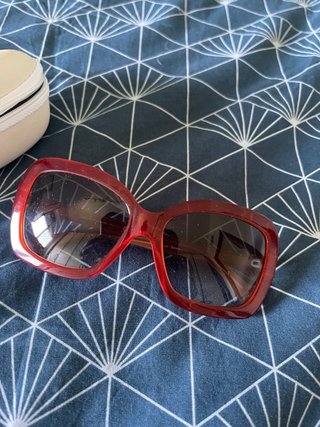 Occhiali da sole D&G squadrati rossi