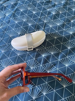 Occhiali da sole D&G squadrati rossi