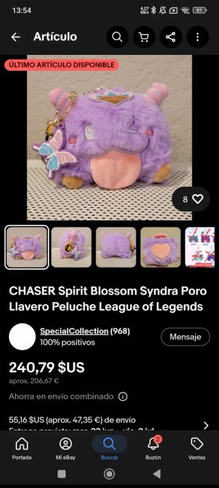 Llavero Peluche Syndra Raro Blindbox
