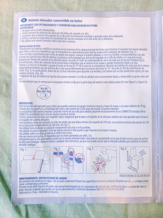 Bolso trona de viaje Jané Avant con compartimentos
