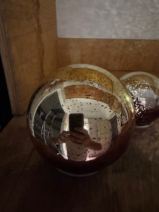 Lampada LED sfera vetro decorativa