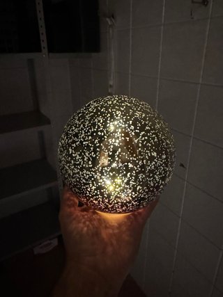 Lampada LED sfera vetro decorativa