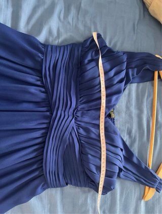 Vestido largo azul de fiesta