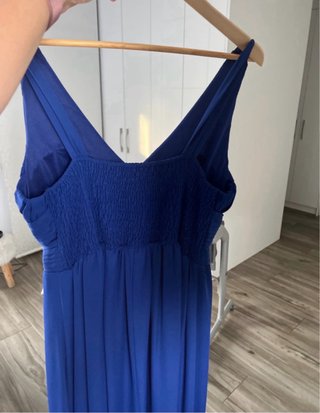 Vestido largo azul de fiesta