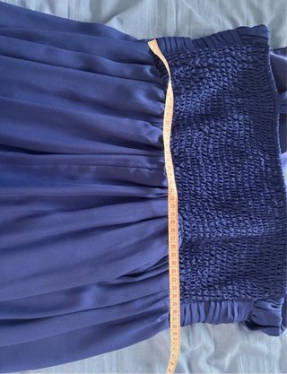 Vestido largo azul de fiesta
