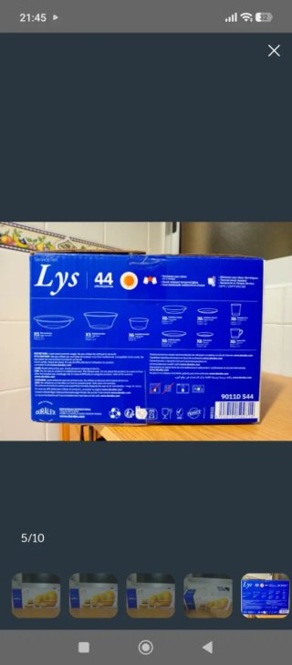 Vajilla Duralex Lys 44 Piezas NUEVA. OFERTAAAAAA