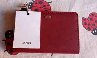 Cartera MNG monedero cremallera dorada