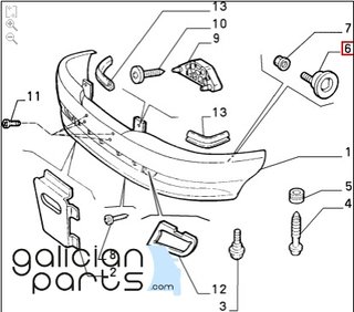Soporte parachoques Alfa Romeo 145 /146 /155 NUEVO