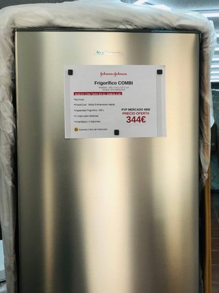 Frigorífico Combi Inox 180cm No Frost Con Tara.