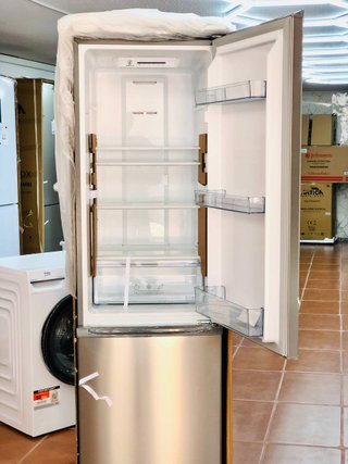 Frigorífico Combi Inox 180cm No Frost Con Tara.
