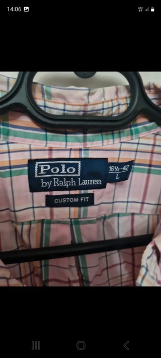 Camisa Polo Ralph Lauren cuadros rosa