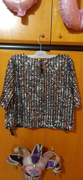 Top Lentejuelas Lefties Talla L Nuevo con etiqueta
