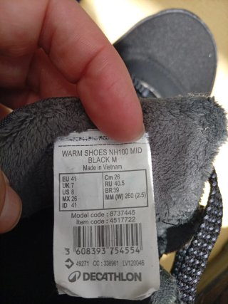 Botas de senderismo Decathlon negras