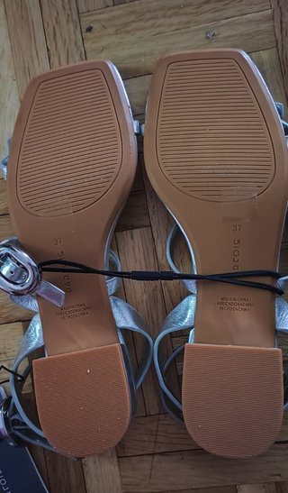 Sandalias plateadas Parfois