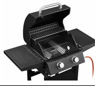 Barbacoa Gas 2 Quemadores Grillmeister Negra