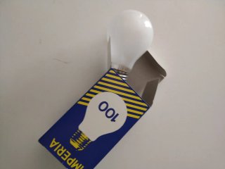 Lotto 10 lampadine standard 100W E27 smerigliate