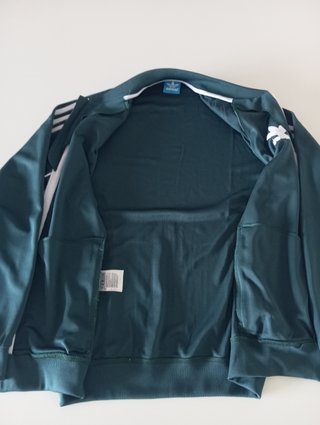 Chaqueta Adidas Originals Retro Verde Logo Bordado