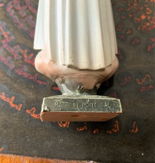 Statuetta vintage Madonna di Fatima