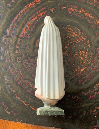 Statuetta vintage Madonna di Fatima