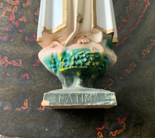 Statuetta vintage Madonna di Fatima