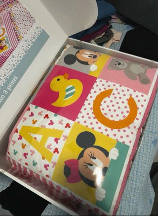 Set Lettino 3 Pezzi Disney Baby Minnie