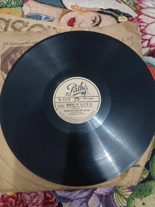 2 Discos de pizarra Marcha de la 2ª D.B. Leclerc