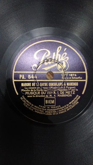 2 Discos de pizarra Marcha de la 2ª D.B. Leclerc