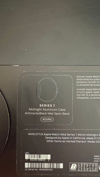 Apple Watch Series 7 45mm Grigio Siderale