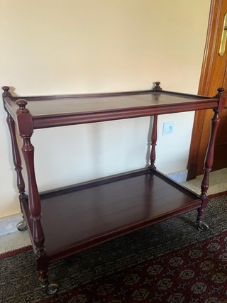 Camarera vintage madera con ruedas