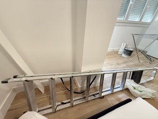 Escalera alta de aluminio